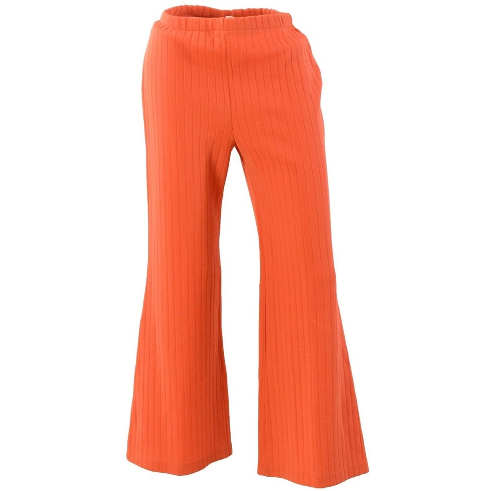 70s Vintage Bobbie Brooks Rib Knit Bell Bottoms Womens Size 10 High Rise Pull-On